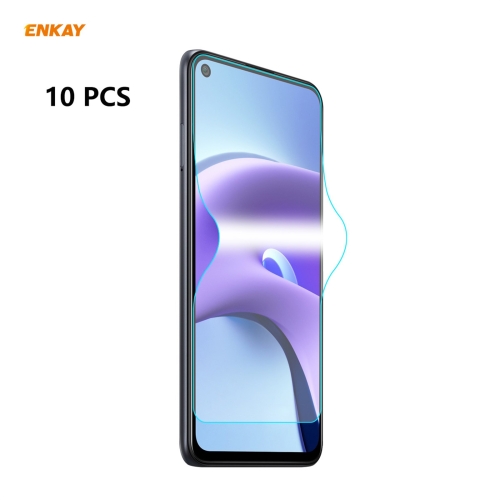 

For Xiaomi Redmi Note 9T 10 PCS ENKAY Hat-Prince 0.1mm 3D Full Screen Protector Explosion-proof Hydrogel Film