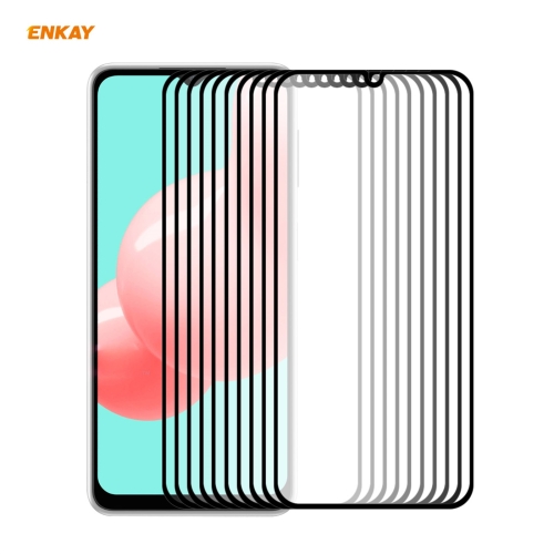 

For Samsung Galaxy A32 5G 10 PCS ENKAY Hat-Prince Full Glue 0.26mm 9H 2.5D Tempered Glass Full Coverage Film