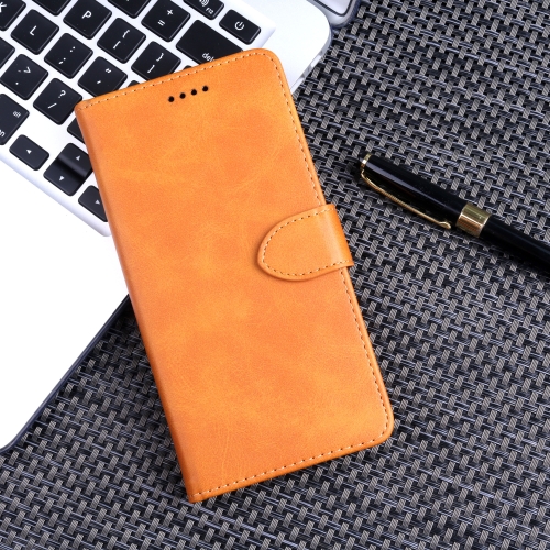 

Calf Texture Horizontal Flip Leather Case for Huawei Honor 10i, with Holder & Card Slots & Wallet(Yellow)