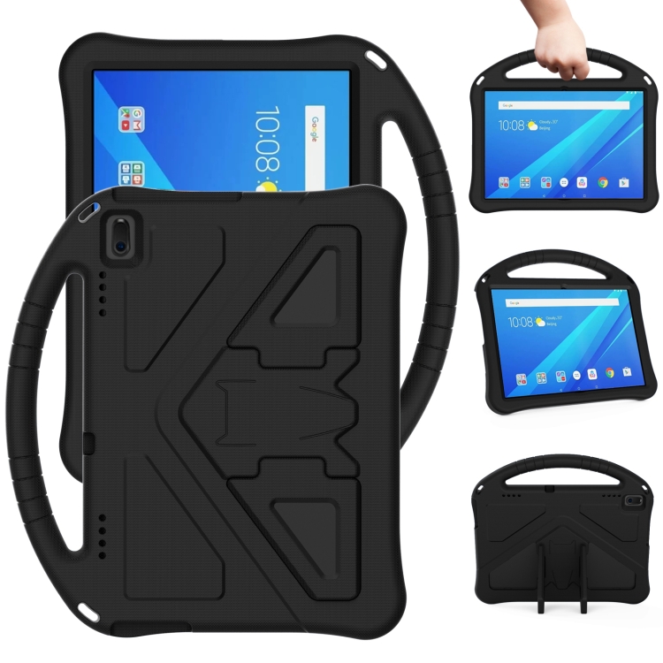 

For Lenovo Tab 4 10(TB-X304F/N) EVA Flat Anti Falling Protective Case Shell with Holder(Black)
