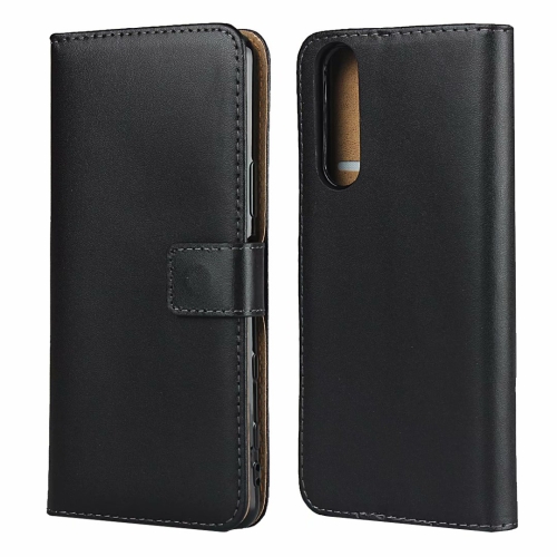 

Plain Texture Cowhide Leather Horizontal Flip Case with Magnetic Clasp & Holder & Card Slots & Wallet For Sony Xperia 5 II(Black)