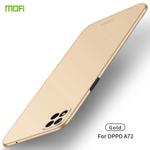 

For OPPO A72 MOFI Frosted PC Ultra-thin Hard Case(Gold)