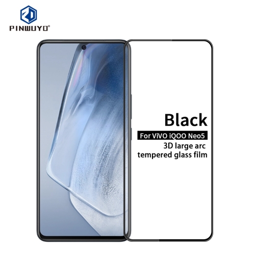 

For vivo iQOO Neo5 PINWUYO 9H 3D Curved Full Screen Explosion-proof Tempered Glass Film(Black)