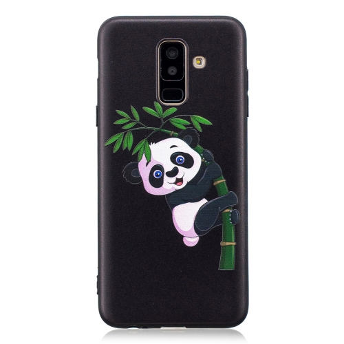

Embossment Patterned TPU Soft Protector Cover Case for Samsung Galaxy A6Plus(Panda and Bamboo)
