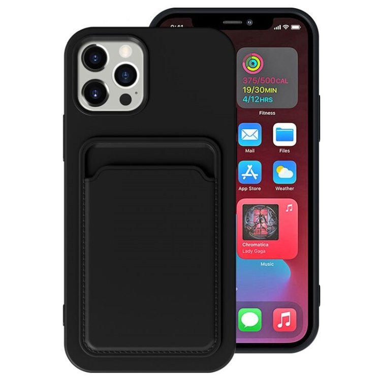 

TPU + Flannel Lining Shockproof Case with Card Slots For iPhone 11(Black)