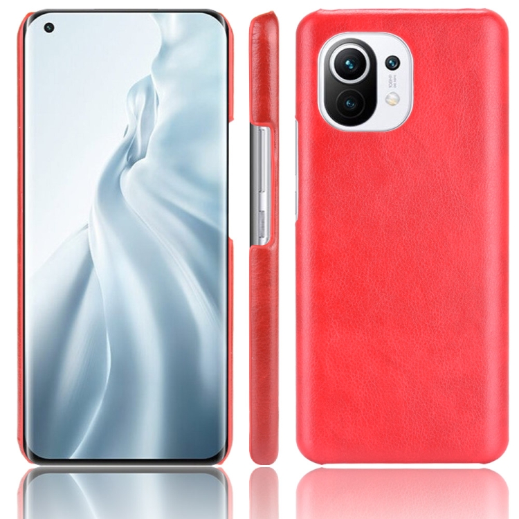 

For Xiaomi Mi 11 Shockproof Litchi Texture PC + PU Case(Red)