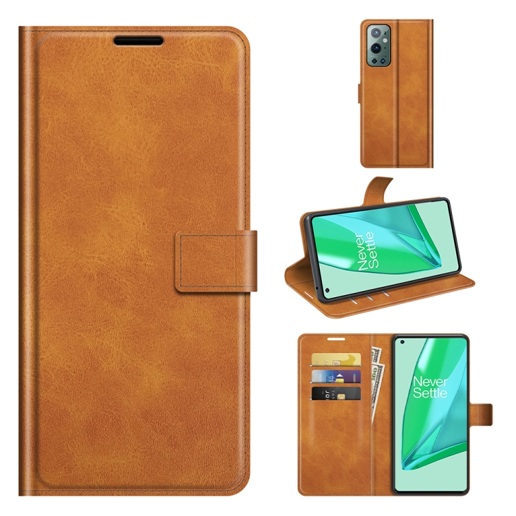 

For OnePlus 9 Pro Retro Calf Pattern Buckle Horizontal Flip Leather Case with Holder & Card Slots & Wallet(Yellow)