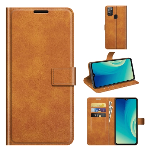 

For ZTE Blade A7S 2020 Retro Calf Pattern Buckle Horizontal Flip Leather Case with Holder & Card Slots & Wallet(Yellow)