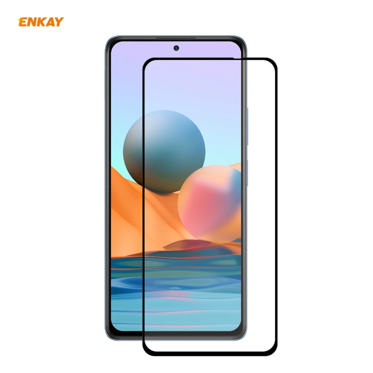 

For Redmi Note 10 Pro / Note 10 Pro Max ENKAY Hat-Prince Full Glue 0.26mm 9H 2.5D Tempered Glass Full Coverage Film