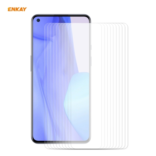 

For OnePlus 9 / 9R 10 PCS ENKAY Hat-Prince 0.26mm 9H 2.5D Curved Edge Tempered Glass Film