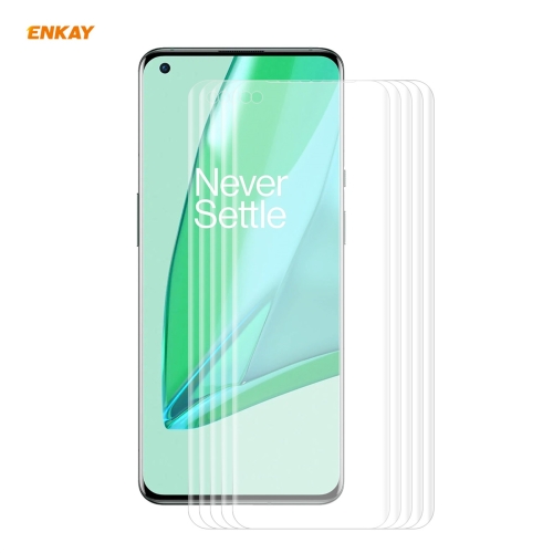 

5 PCS For OnePlus 9 Pro ENKAY Hat-Prince 3D Full Screen PET Curved Hot Bending HD Screen Protector Soft Film