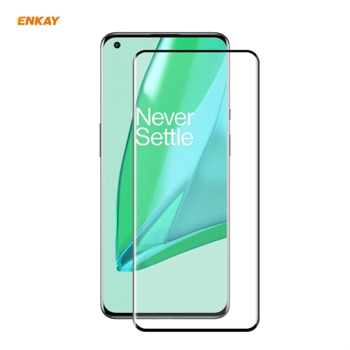 

1 PCS For OnePlus 9 Pro ENKAY Hat-Prince 0.26mm 9H 3D Explosion-proof Full Screen Curved Heat Bending Tempered Glass Film