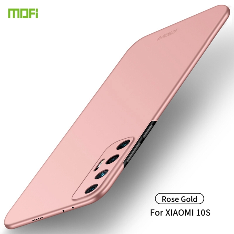 

For Xiaomi Mi 10S MOFI Frosted PC Ultra-thin Hard Case(Rose Gold)
