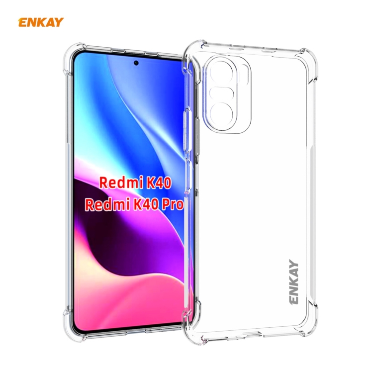 

For Redmi K40 / K40 Pro / K40 Pro+ Hat-Prince ENKAY Clear TPU Soft Anti-slip Cover Shockproof Case