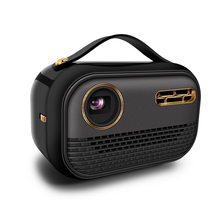 

MP168 DLP 4K HD Miniature Projector WiFi Mobile phone With screen Mini Portable Smart Home Projector, Power Plug:US