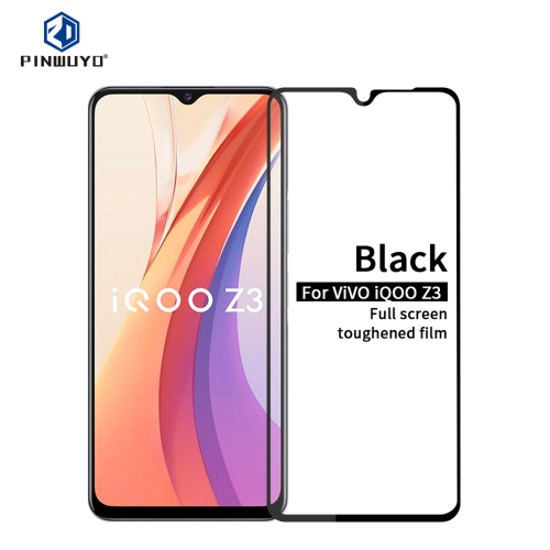 

For vivo iQOO Z3 PINWUYO 9H 2.5D Full Screen Tempered Glass Film(Black)