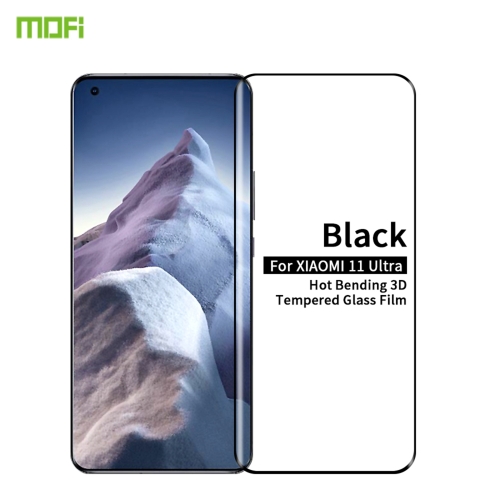 

For Xiaomi Mi 11 Ultra MOFI 9H 3D Explosion Proof Thermal Bending Full Screen Covered Tempered Glass Film(Black)