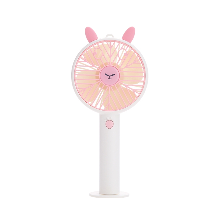 

Cute Personal Mini Fan, Handheld & Portable USB Rechargeable Fan 3 Adjustable Speeds, Portable Holder, for Indoor Outdoor Activities(Pink)