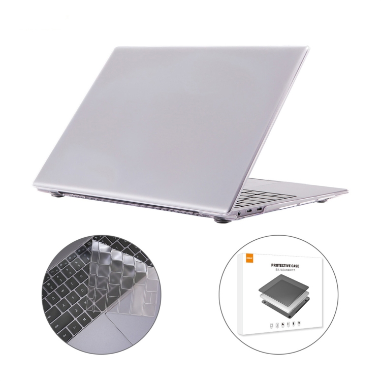 

ENKAY for Huawei MateBook X Pro US Version 2 in 1 Crystal Protective Case with TPU Keyboard Film(Transparent)
