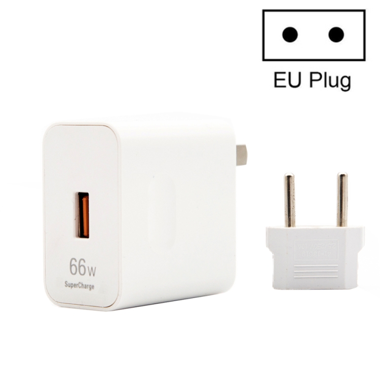 

HW-66W 6A USB Fast Charging Travel Charger With EU Plug Conversion Head