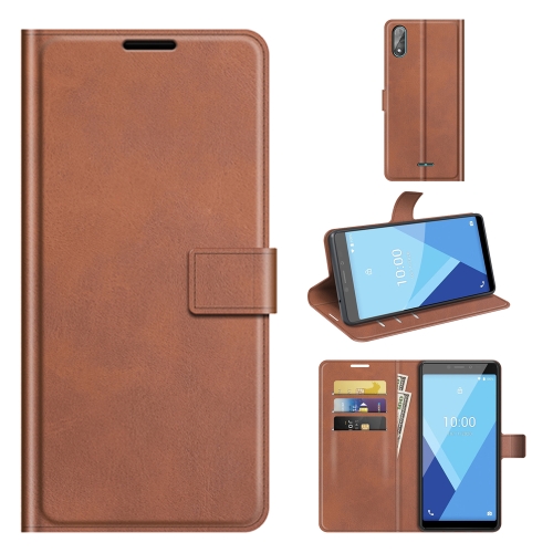 

For Wiko Y51 / Sunny 5 lite Retro Calf Pattern Buckle Horizontal Flip Leather Case with Holder & Card Slots & Wallet(Light Brown)