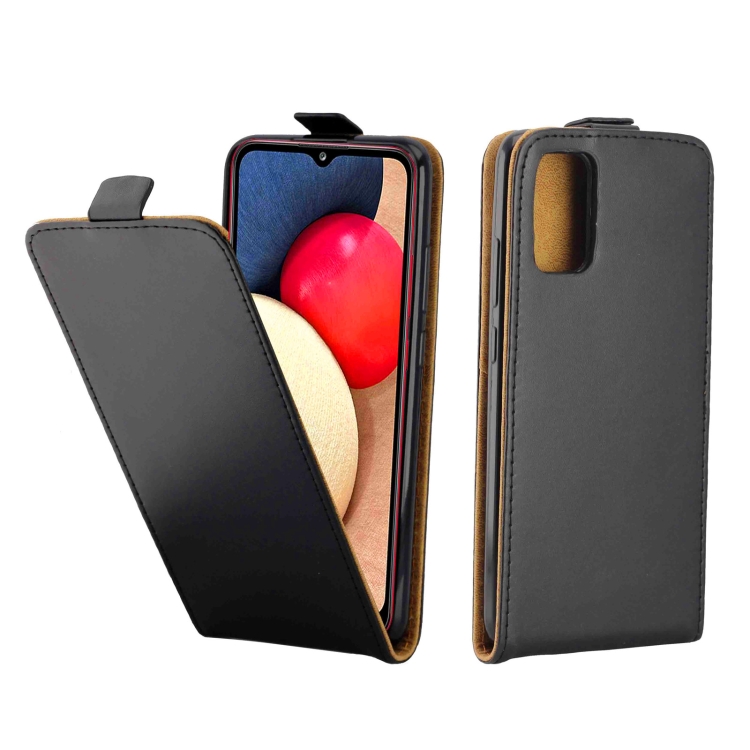 

For Samsung Galaxy A02s(5G) Business Style Vertical Flip TPU Leather Case with Card Slot(Black)