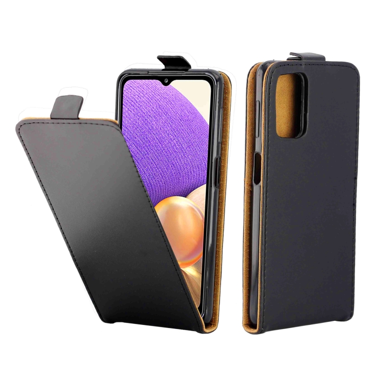 

For Samsung Galaxy A32 5G Business Style Vertical Flip TPU Leather Case with Card Slot(Black)