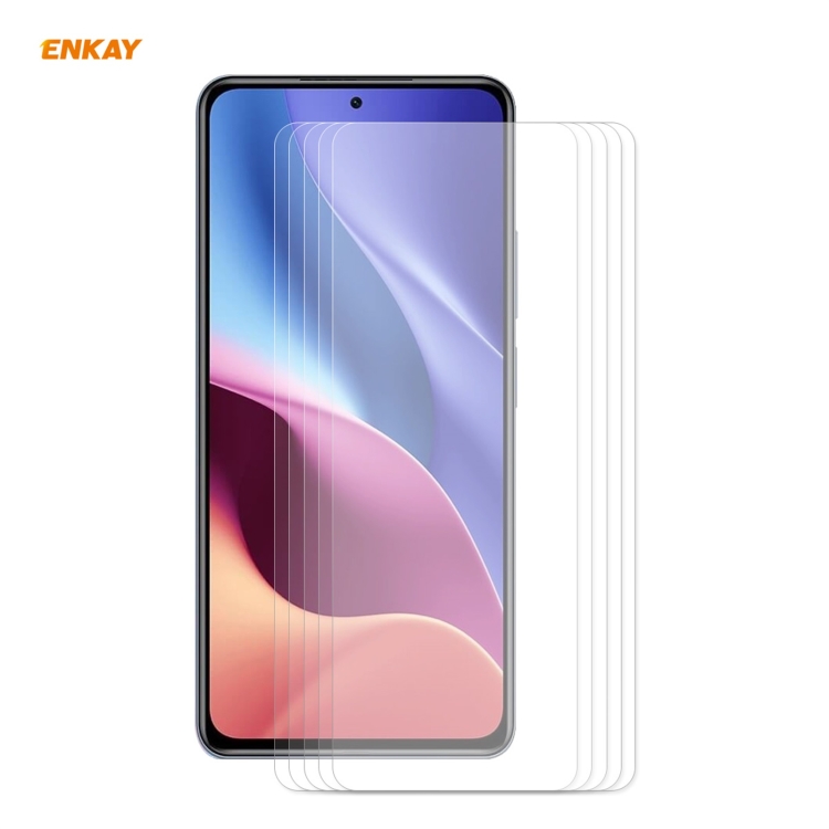 

For Xiaomi 11X / 11X Pro / 11i 5 PCS ENKAY Hat-Prince 0.26mm 9H 2.5D Curved Edge Tempered Glass Film