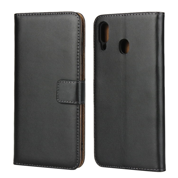 

Horizontal Flip Leather Case for Galaxy M20, with Magnetic Buckle & Holder & Card Slots & Wallet(Black)