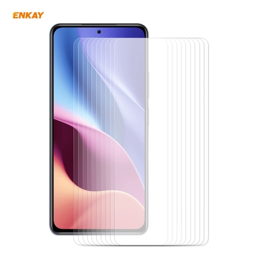 

For Xiaomi 11X / 11X Pro / 11i 10 PCS ENKAY Hat-Prince 0.26mm 9H 2.5D Curved Edge Tempered Glass Film