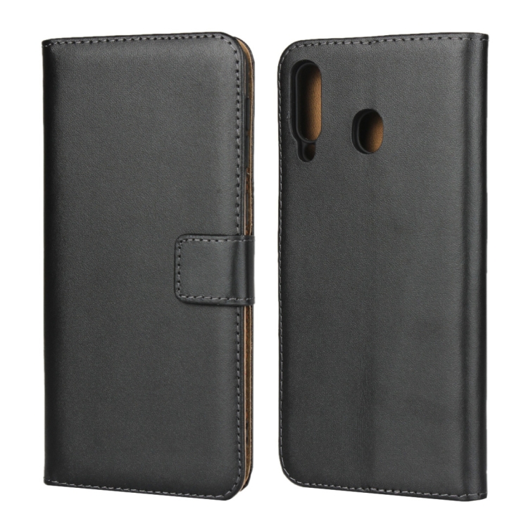 

Horizontal Flip Leather Case for Galaxy M30, with Magnetic Buckle & Holder & Card Slots & Wallet(Black)
