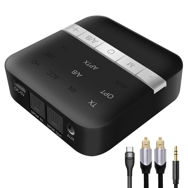 

TX200 2 in 1 Bluetooth 5.0 Fiber Coaxial Transmitter Receiver Audio Adapter