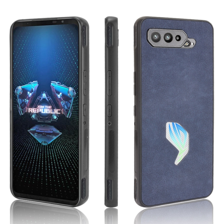 

For Asus ROG Phone 5 Shockproof Sheep Skin PC + PU + TPU Case(Blue)