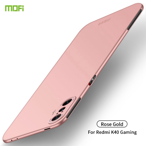 

For Xiaomi Redmi K40 Gaming MOFI Frosted PC Ultra-thin Hard Case(Rose Gold)