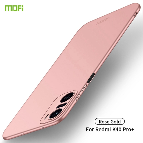 

For Xiaomi Redmi K40 Pro+ / POCO F3 / 11i MOFI Frosted PC Ultra-thin Hard Case(Rose gold)