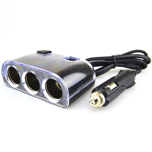 

Car Cigarette Lighter Splitter Adapter 3 Socket Cigarette Lighter Splitter Dual USB Car Charger On/Off Switches 12V Car Splitter Adapter