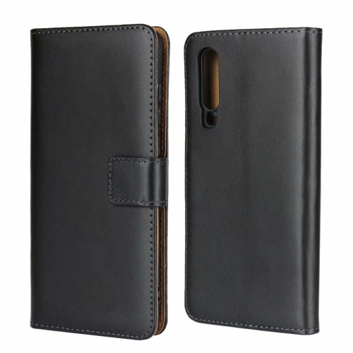 

Leather Horizontal Flip Holster For Huawei P30 with Magnetic Clasp and Bracket and Card Slot and Wallet(Black)