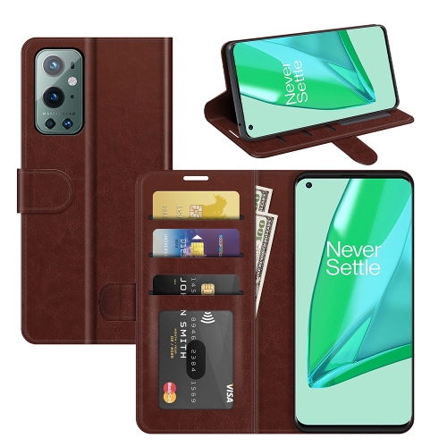 

For OnePlus 9 Pro R64 Texture Single Horizontal Flip Protective Case with Holder & Card Slots & Wallet& Photo Frame(Brown)