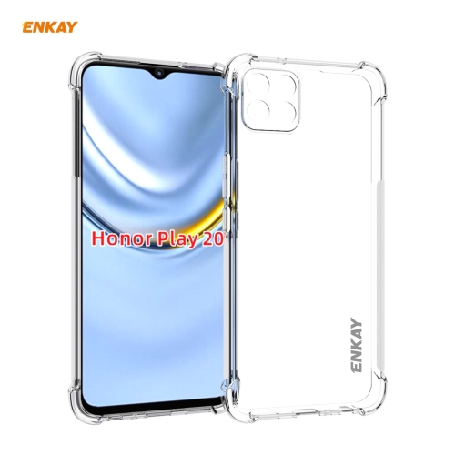

For Honor Play 20 ENKAY Hat-Prince Clear TPU Shockproof Case Soft Anti-slip Cover