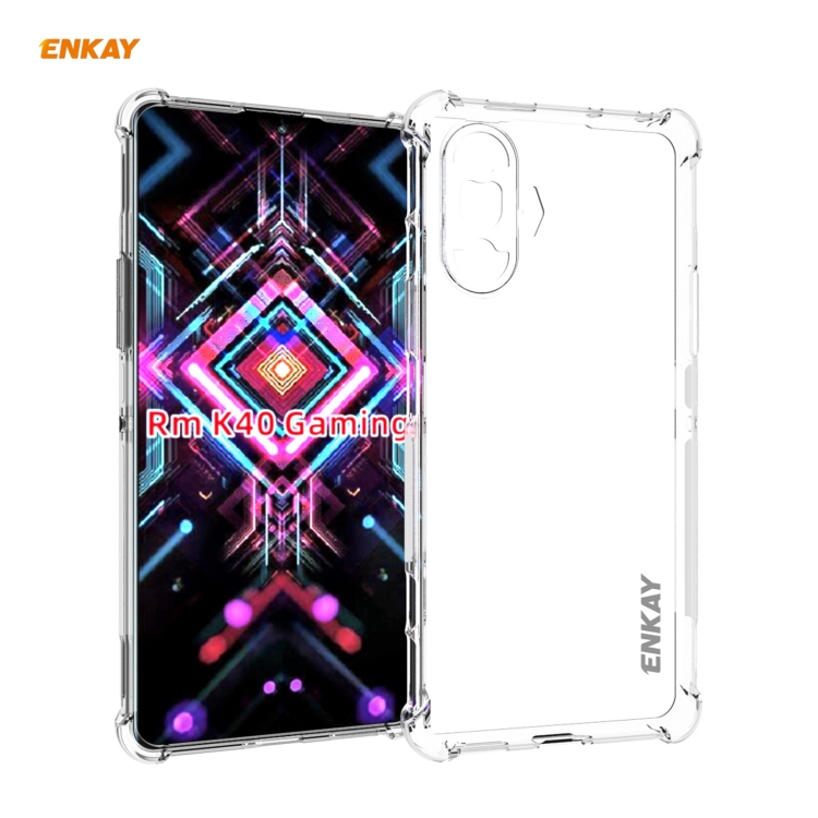 

For Xiaomi Redmi K40 Gaming ENKAY Hat-Prince Clear TPU Shockproof Case Soft Anti-slip Cover
