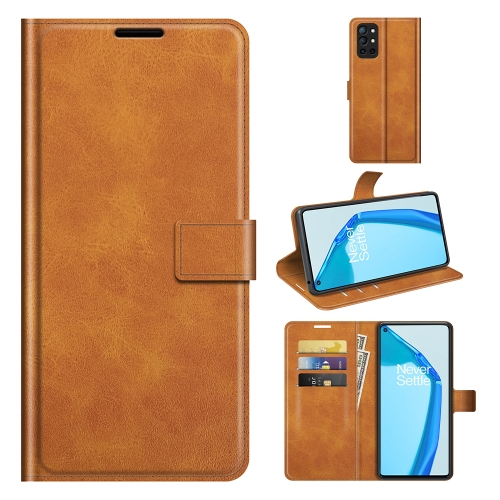 

For OnePlus 9R Retro Calf Pattern Buckle Horizontal Flip Leather Case with Holder & Card Slots & Wallet(Yellow)