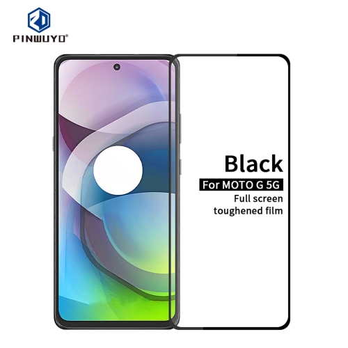 

For Motorola Moto G 5G PINWUYO 9H 2.5D Full Screen Tempered Glass Film(Black)