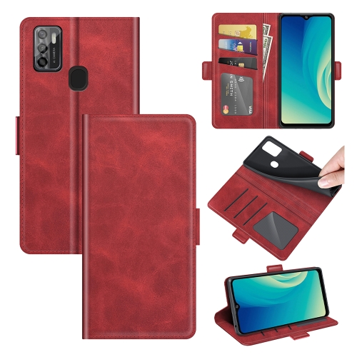

For ZTE Blade A7S 2020 Dual-side Magnetic Buckle Horizontal Flip Leather Case with Holder & Card Slots & Wallet(Red)