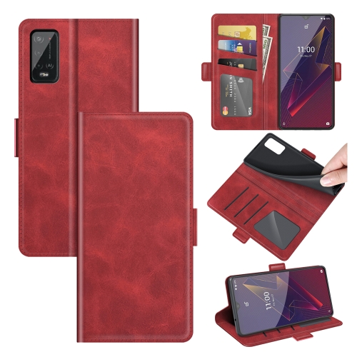 

For Wiko Power U20 Dual-side Magnetic Buckle Horizontal Flip Leather Case with Holder & Card Slots & Wallet(Red)