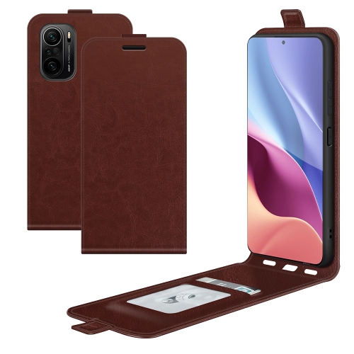 

For Xiaomi Redmi K40 / K40 Pro / Poco F3 / Mi 11i R64 Texture Single Vertical Flip Leather Protective Case with Card Slots & Photo Frame(Brown)