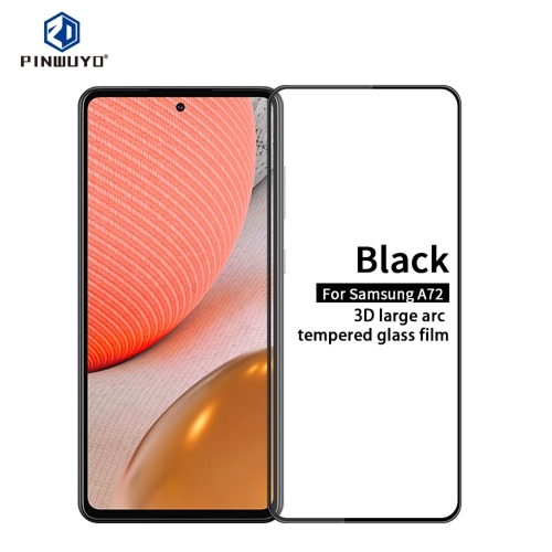 

For Samsung Galaxy A72 4G/5G PINWUYO 9H 3D Curved Full Screen Explosion-proof Tempered Glass Film(Black)