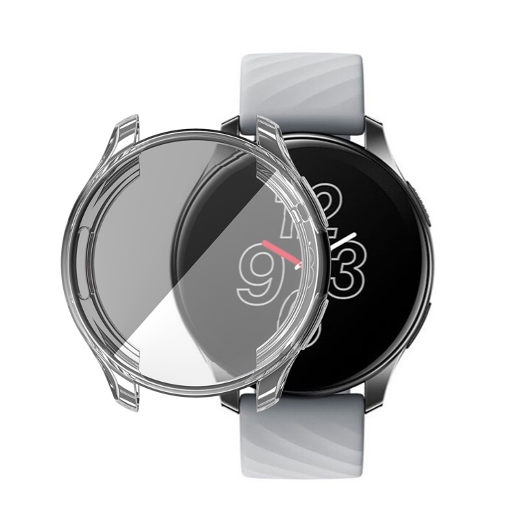

For OnePlus Watch ENKAY Hat-Prince Full Coverage Transparent TPU Soft Case