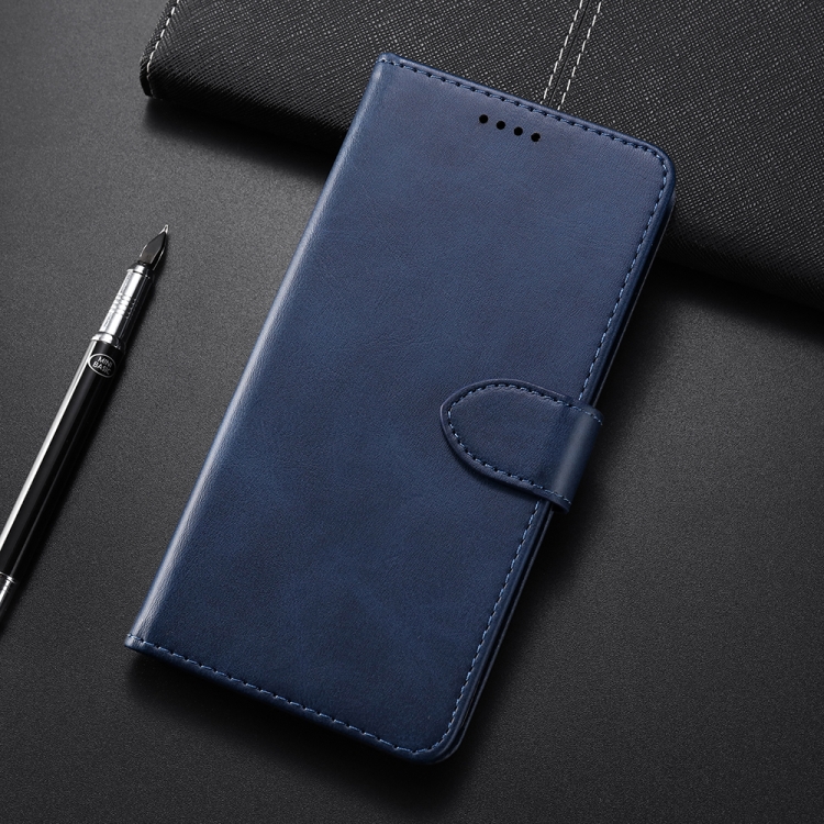 

Calf Texture Horizontal Flip Leather Case for Galaxy A70, with Holder & Card Slots & Wallet(Blue)