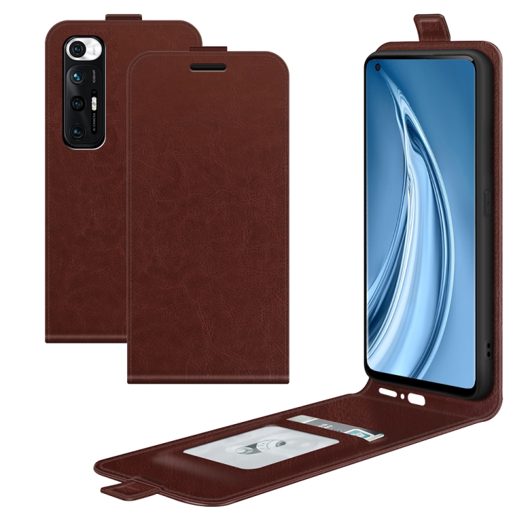 

For Xiaomi Mi 10S R64 Texture Single Vertical Flip Leather Protective Case with Card Slots & Photo Frame(Brown)