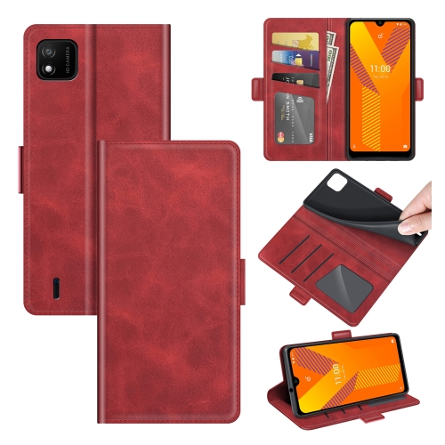 

For Wiko Y62 Dual-side Magnetic Buckle Horizontal Flip Leather Case with Holder & Card Slots & Wallet(Red)